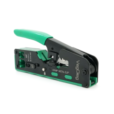 Інструмент VegGieg V-E111 для обтискання RJ-45 (8P8C) та RJ-12/11 (6P6C) 4P4C, Чорно/Зелені Q10 Інструмент VegGieg V-E111 для обтискання RJ-45 (8P8C) та RJ-12/11 (6P6C) 4P4C, Чорно/Зелені Q10