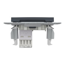РОЗЕТКА КОМП'ЮТЕРНА RJ45 STP КАТ. 5Е ASFORA АНТРАЦИТ