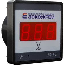 Цифровий вольтметр АС 80-500В 80х80 (ЦВ-8 LBN)