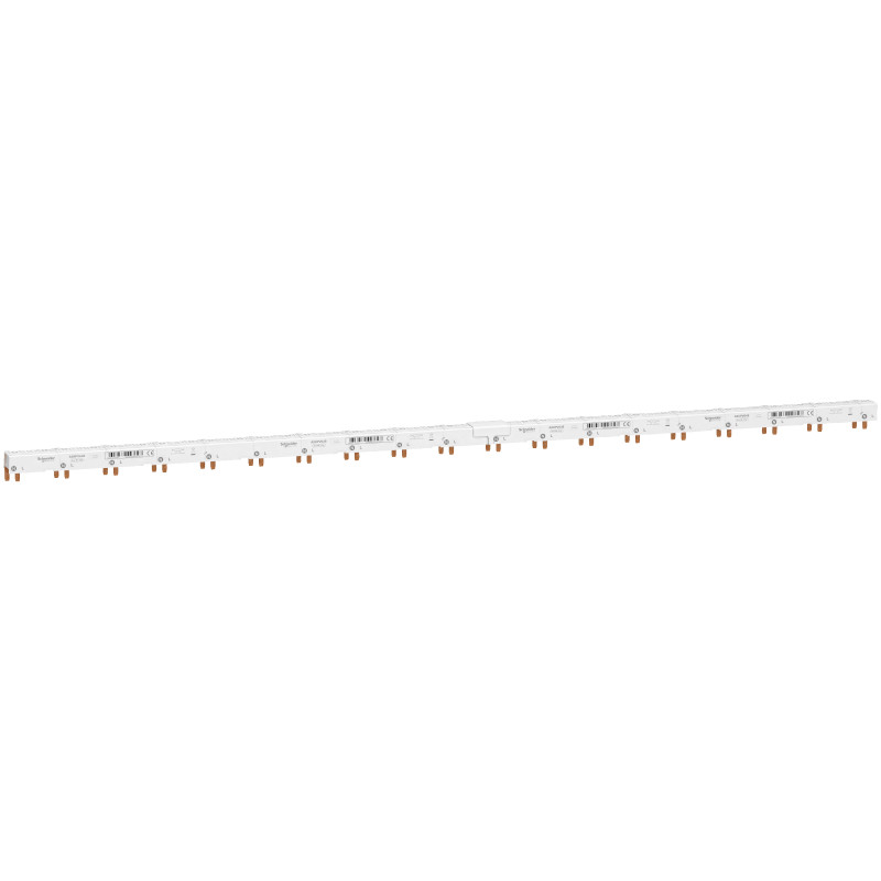 comb busbar, Acti9, 1N+L with Aux and Vigi, 9 mm pitch, 48 modules, 80 A