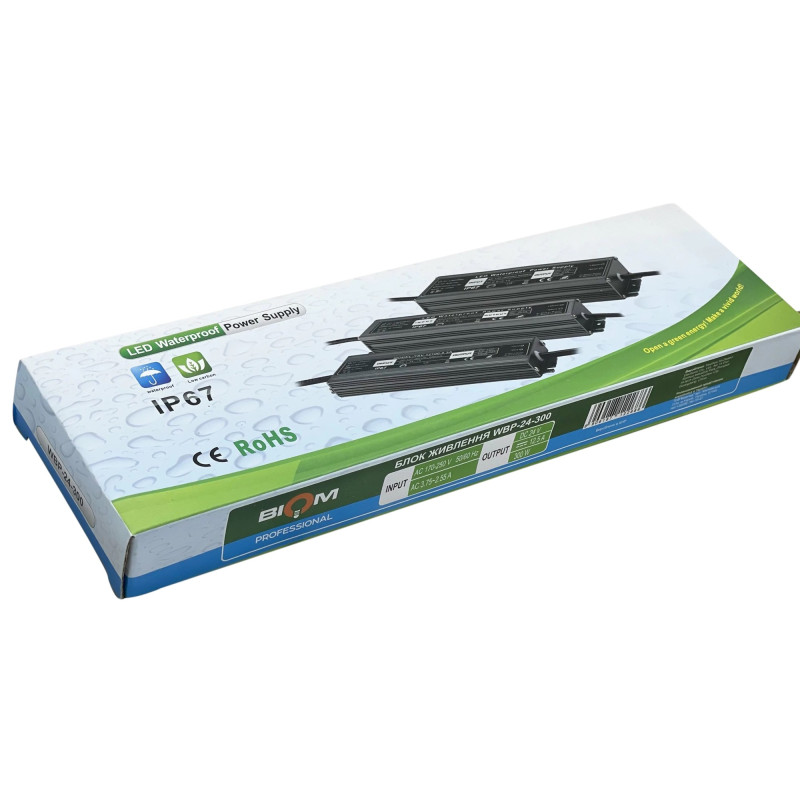 Блок живлення BIOM Professional DC24 300W WBP-24-300 12,5А герметичний