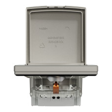 РОЗЕТКА IP44 З КРИШКОЮ, З ЗАЗЕМЛЕННЯМ, З ЗАХИСНИМИ ШТОРКАМИ, БРОНЗА ASFORA
