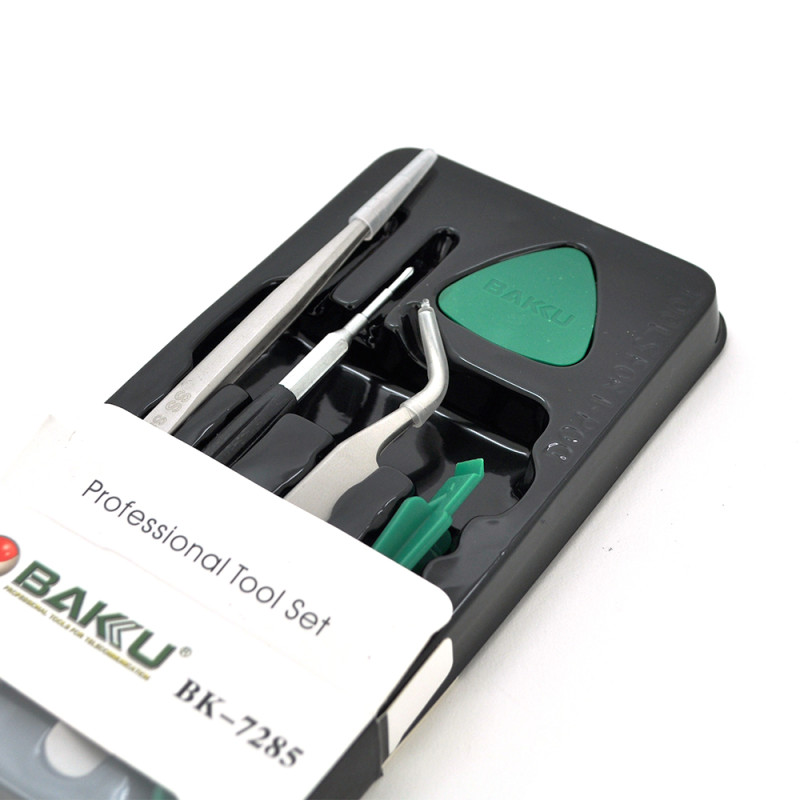 Набір інструментів BAKKU BK-7285 для IPhone (пінцети прямий і вигнутий, 2 инстр. Для розбирання), Blister-box Набір інструментів BAKKU BK-7285 для IPhone (пінцети прямий і вигнутий, 2 инстр. Для розбирання), Blister-box