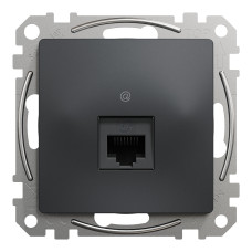 Один роз’єм RJ45 категорія 5E UTP Чорний Sedna Design