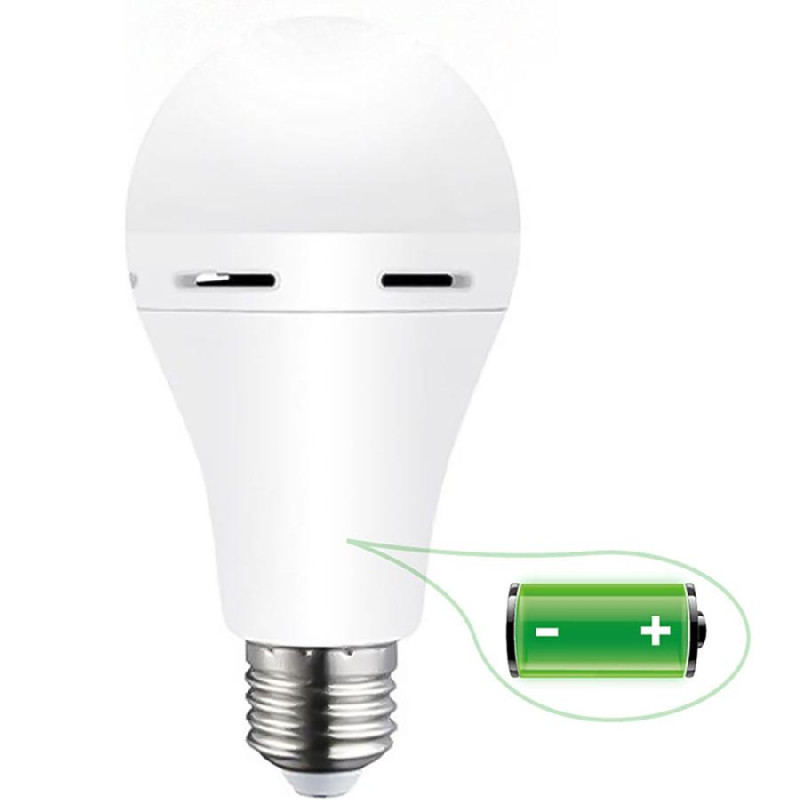 Ліхтар-лампа акумуляторна Е27 LED SL-EBL-802 АС7W DC3W 6400К