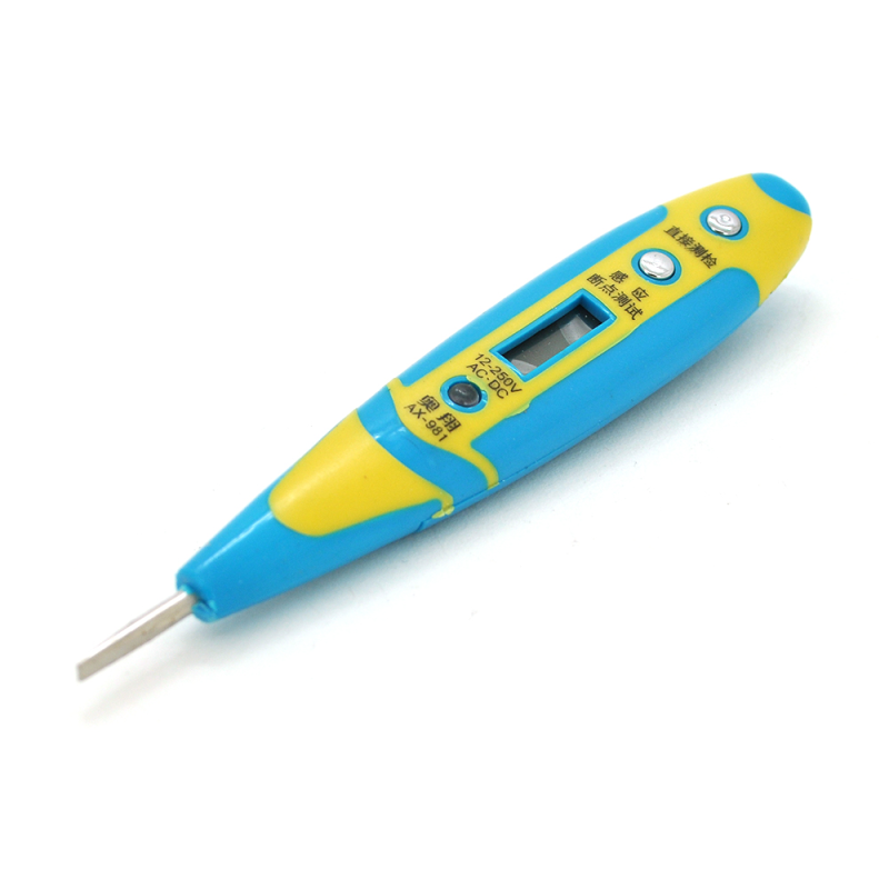 Індикатор-викрутка AX-981 для тестування напруги 12-250V Індикатор-викрутка AX-981 для тестування напруги 12-250V