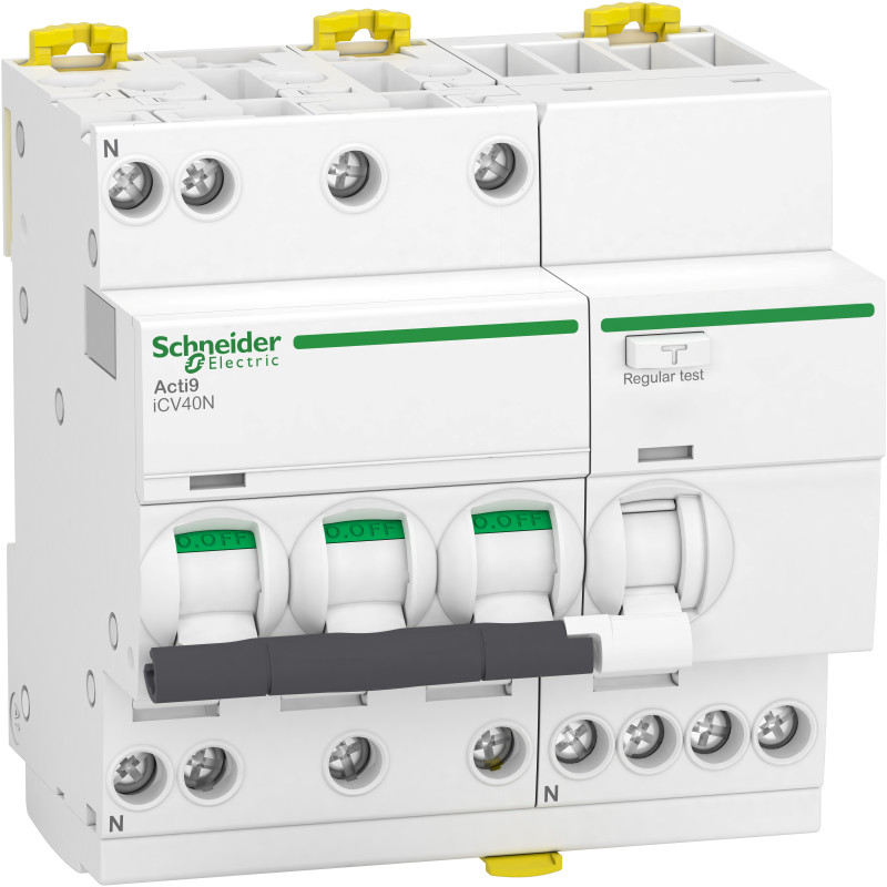 ДИФ. АВТ. (АВДС) iCV40, 3P+N, 16A, КРИВА C, 6кА, 300мА, ТИП AC