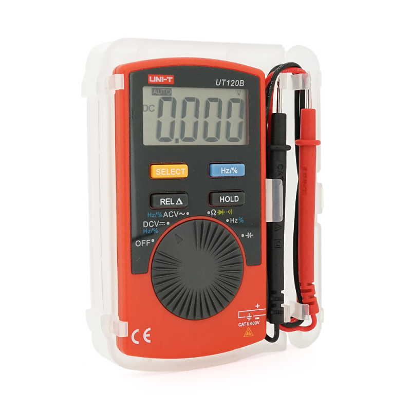 Мультиметр UNI-T UT120B: вимірювання V A Ω C Hz °C. Функції True RMS продзвінку тест діодів перевірка транзисторів. Габарити 110×58×11 мм Мультиметр UNI-T UT120B: вимірювання V A Ω C Hz °C. Функції True RMS продзвінку тест діодів перевірка транзисторів. Г