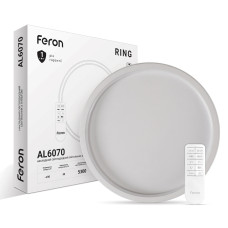 Світлодіодна накладна люстра Feron AL6070 RING 90Вт білий