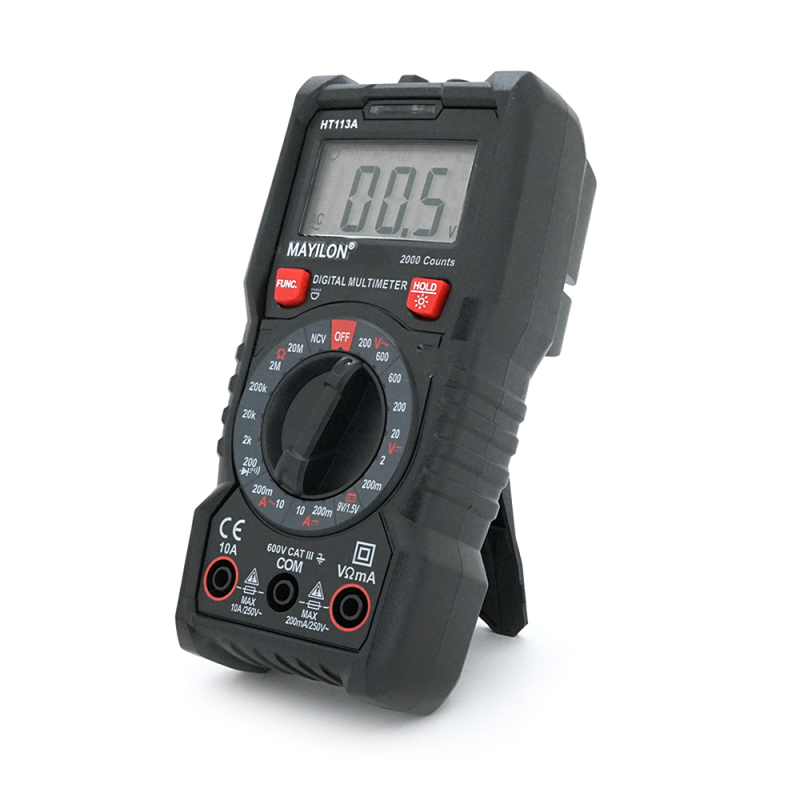 Мультиметр Mayilon HT-113A, вимірювання: V, A, R Мультиметр Mayilon HT-113A, вимірювання: V, A, R