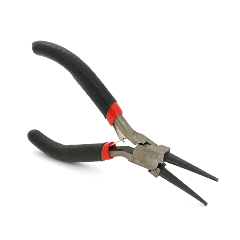 Круглогубці Voltronic, 4,5-дюймові, чорно-червоні ручки, 120мм
