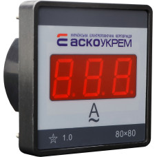 Цифровий амперметр АС 30А 80х80 (ЦА-8 LBN)
