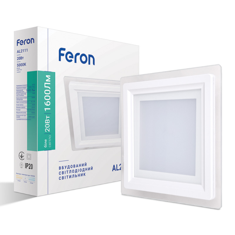 Світлодіодний світильник Feron AL2111 20Вт 5000K білий