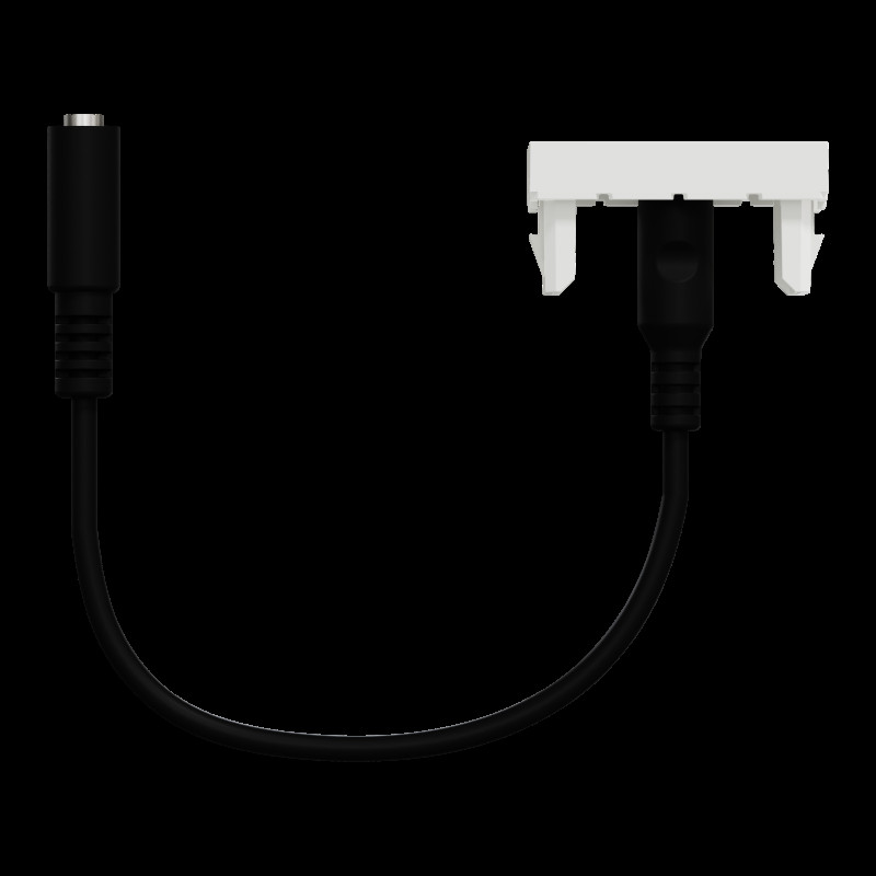 Розетка Minijack 1 модуль білий
