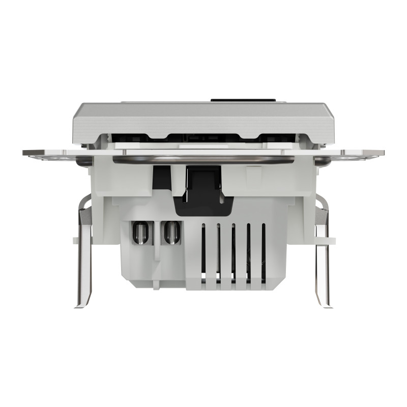 Asfora - double USB charger 2.4 A - aluminium