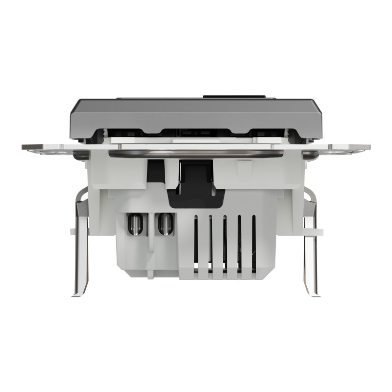 Asfora - double USB charger 2.4 A - anthracite