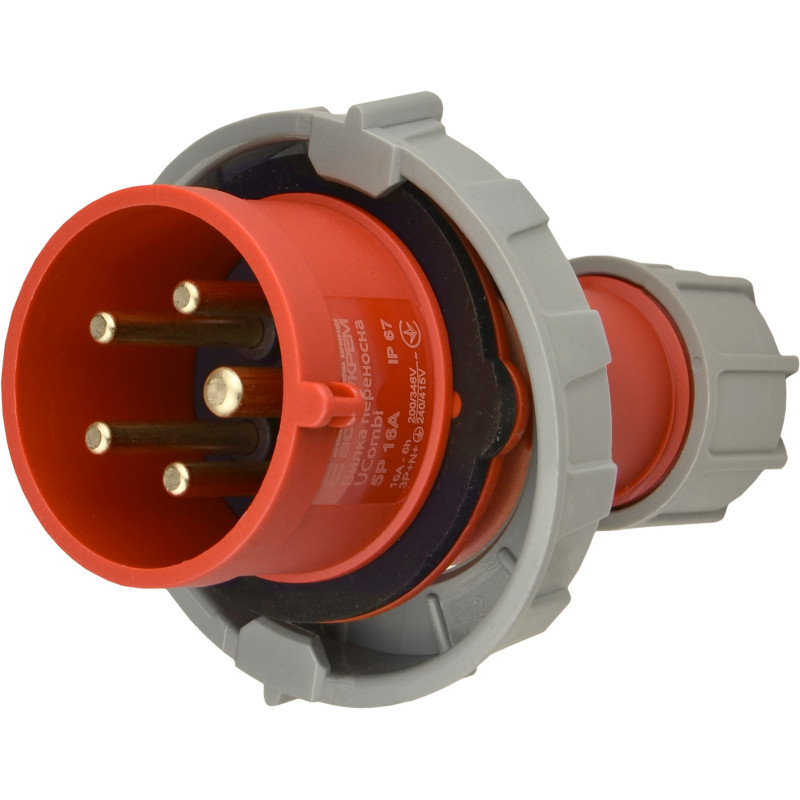 Вилка переносна серії UCombi  5P  16А IP 67