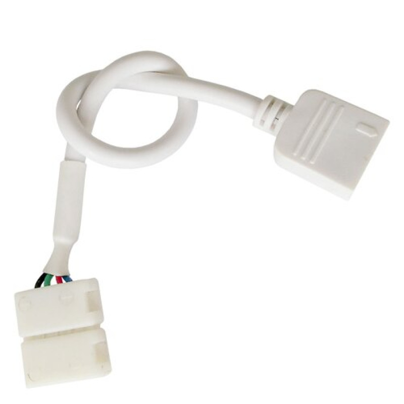 Конектор для свiтлодiодних стрiчок OEM SC- 10mm RGB joint joint-F wire (затискач-дрiт-затискач 