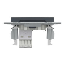 РОЗЕТКА КОМП'ЮТЕРНА RJ45 UTP КАТ. 5Е ASFORA АНТРАЦИТ
