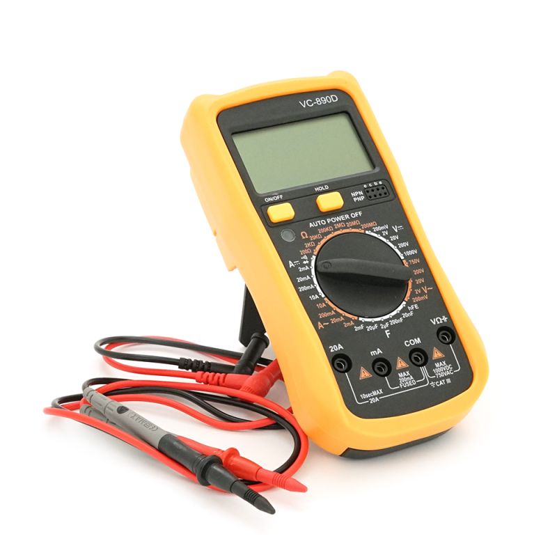 Мультиметр XTMAX VC890D, вимірювання: V, A, R, С, F, з ємнісним діодом Мультиметр XTMAX VC890D, вимірювання: V, A, R, С, F, з ємнісним діодом