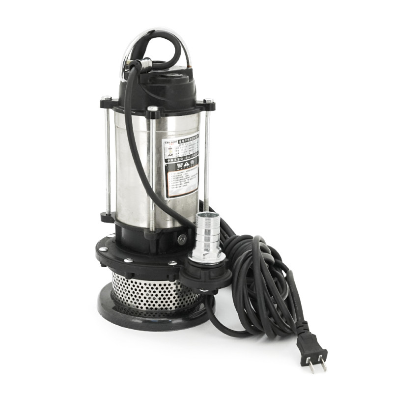 Занурювальний насос, 370W, 220V, 2 м³/год, підйом 10 м, 25мм, нержавіюча сталь, 380х195х200мм, 4,3 кг + перехідник Занурювальний насос, 370W, 220V, 2 м³/год, підйом 10 м, 25мм, нержавіюча сталь, 380х195х200мм, 4,3 кг + перехідник