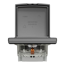 РОЗЕТКА IP44 З КРИШКОЮ, З ЗАЗЕМЛЕННЯМ, З ЗАХИСНИМИ ШТОРКАМИ, АНТРАЦИТ ASFORA