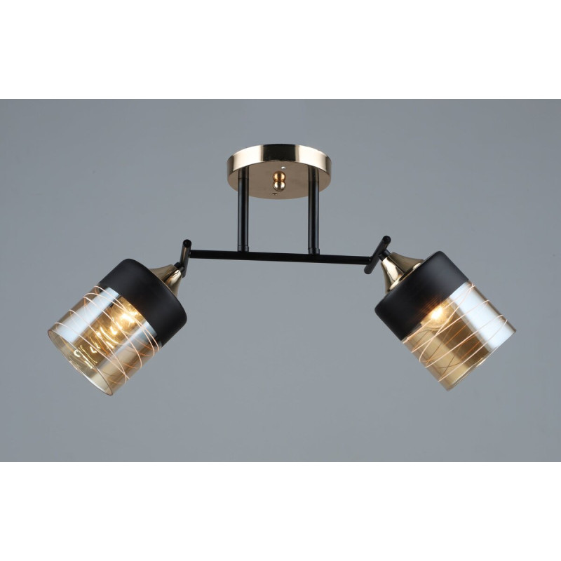 Люстра стельова Sirius B A4128/2 BK+FGD