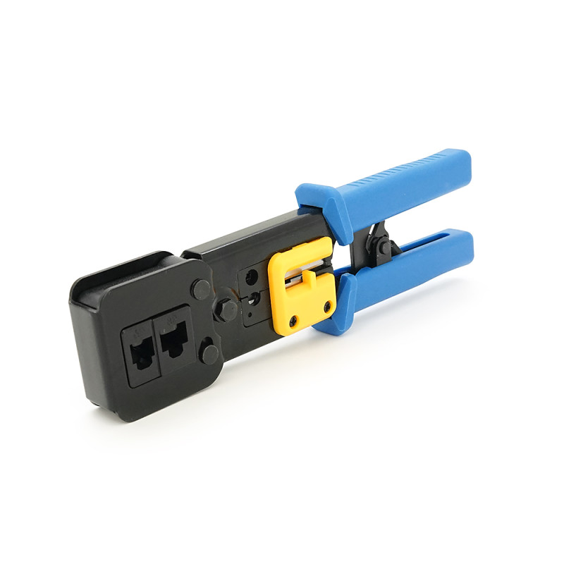 Інструмент HY-376Z з храповиком для обтискача RJ-45 (8P8C) та RJ-12/11 (6P6C),  6P / 8P + обрізка наскрізних конекторів Інструмент HY-376Z з храповиком для обтискача RJ-45 (8P8C) та RJ-12/11 (6P6C),  6P / 8P + обрізка наскрізних конекторів