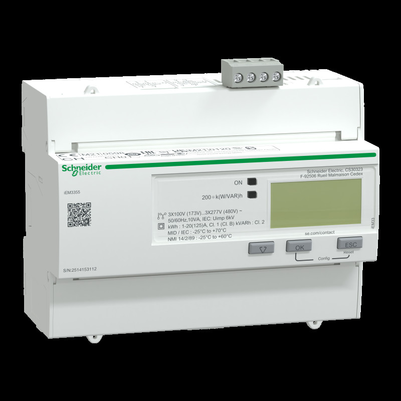 ЛІЧИЛЬНИК 3-ФАЗН. 125А MODBUS MID
