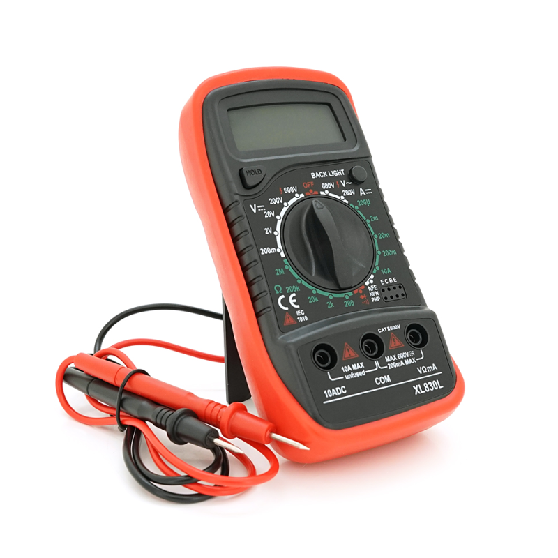 Мультиметр ANENG XL-830L, вимірювання: V, A, R, C, функція hFE Мультиметр ANENG XL-830L, вимірювання: V, A, R, C, функція hFE