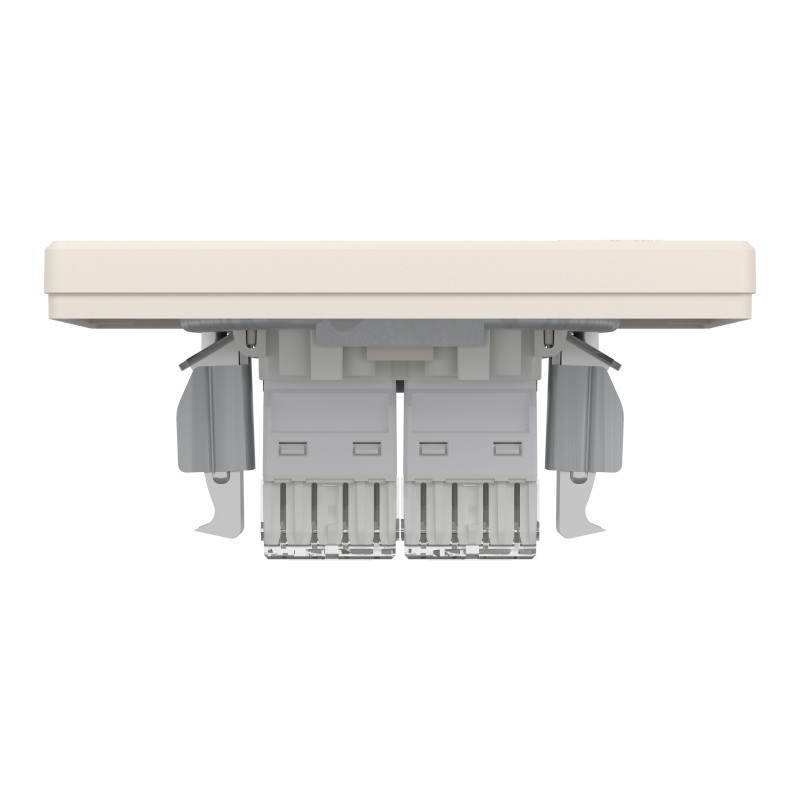 РОЗЕТКА КОМП'ЮТЕРНА RJ45 UTP КАТ.6  ПОДВІЙНА КРЕМ ASFORA
