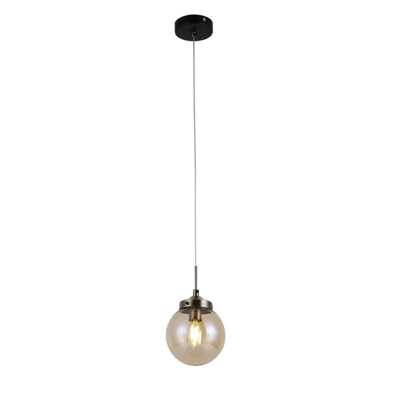 Люстра підвісна Sirius 74405/1P Antique Brass + Matte black на 1 плафон