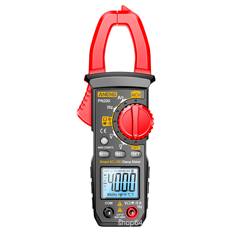 Токові кліщі ANENG PN200 Вимірювання: V (AC/DC), A (AC/DC), Ω, C, Hz (NCV, True RMS). Функції: Data Hold, дзвінки, тест діодів, автовідключення. Токові кліщі ANENG PN200 Вимірювання: V (AC/DC), A (AC/DC), Ω, C, Hz (NCV, True RMS). Функції: Data Hold, дзві