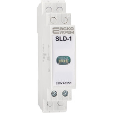 Модульний сигнальний індикатор 230V AC/DC SLD-1 білий