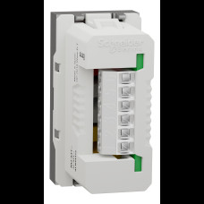 Розетка 3 RCA, 1 модуль алюміній