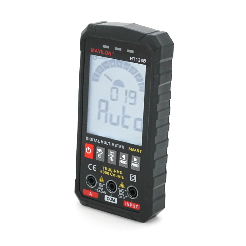 Мультиметр Mayilon HT-126B, вимірювання: V, A, R, C, F Мультиметр Mayilon HT-126B, вимірювання: V, A, R, C, F