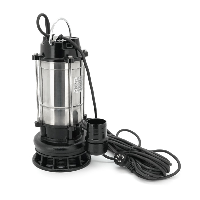Занурювальний насос, 1100W, 220V, до 8 м³/год, підйом до 12 м, 50мм, нержавіюча сталь, 415х200х245 мм, 9,550 кг. + перехідник Занурювальний насос, 1100W, 220V, до 8 м³/год, підйом до 12 м, 50мм, нержавіюча сталь, 415х200х245 мм, 9,550 кг. + перехідник