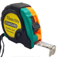 Рулетка гумова STANDART, 7,5м, Q48 Рулетка гумова STANDART, 7,5м, Q48