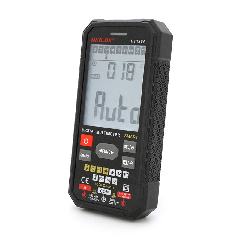 Мультиметр Mayilon HT-127A, вимірювання: V, A, R, C, F, T Мультиметр Mayilon HT-127A, вимірювання: V, A, R, C, F, T